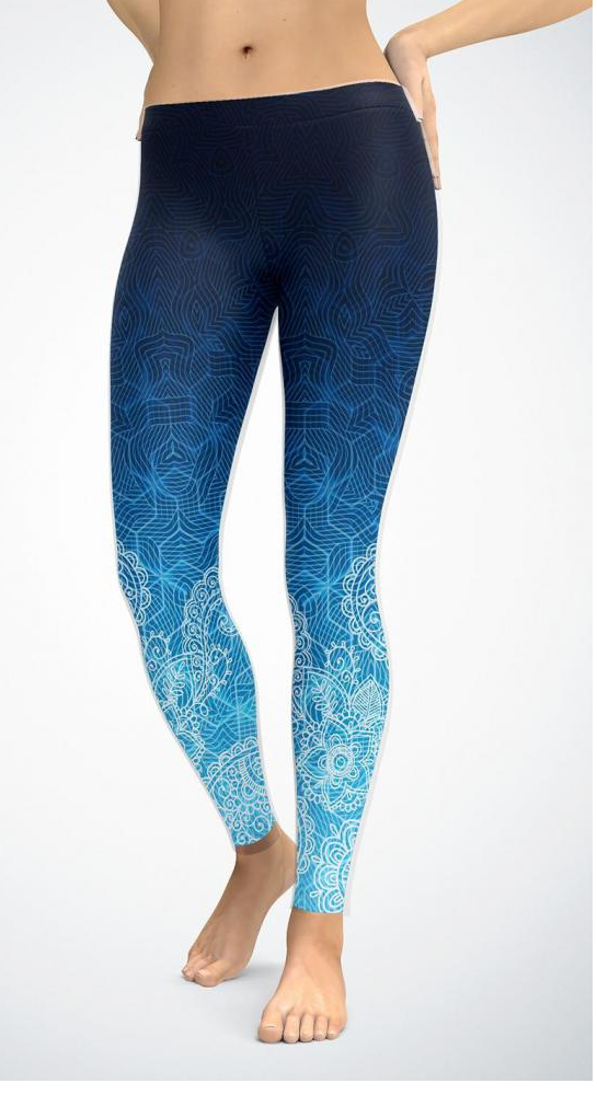 Leggins Matrix Blue